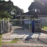 Steel Palisade Fencing With Custom Gate Installation